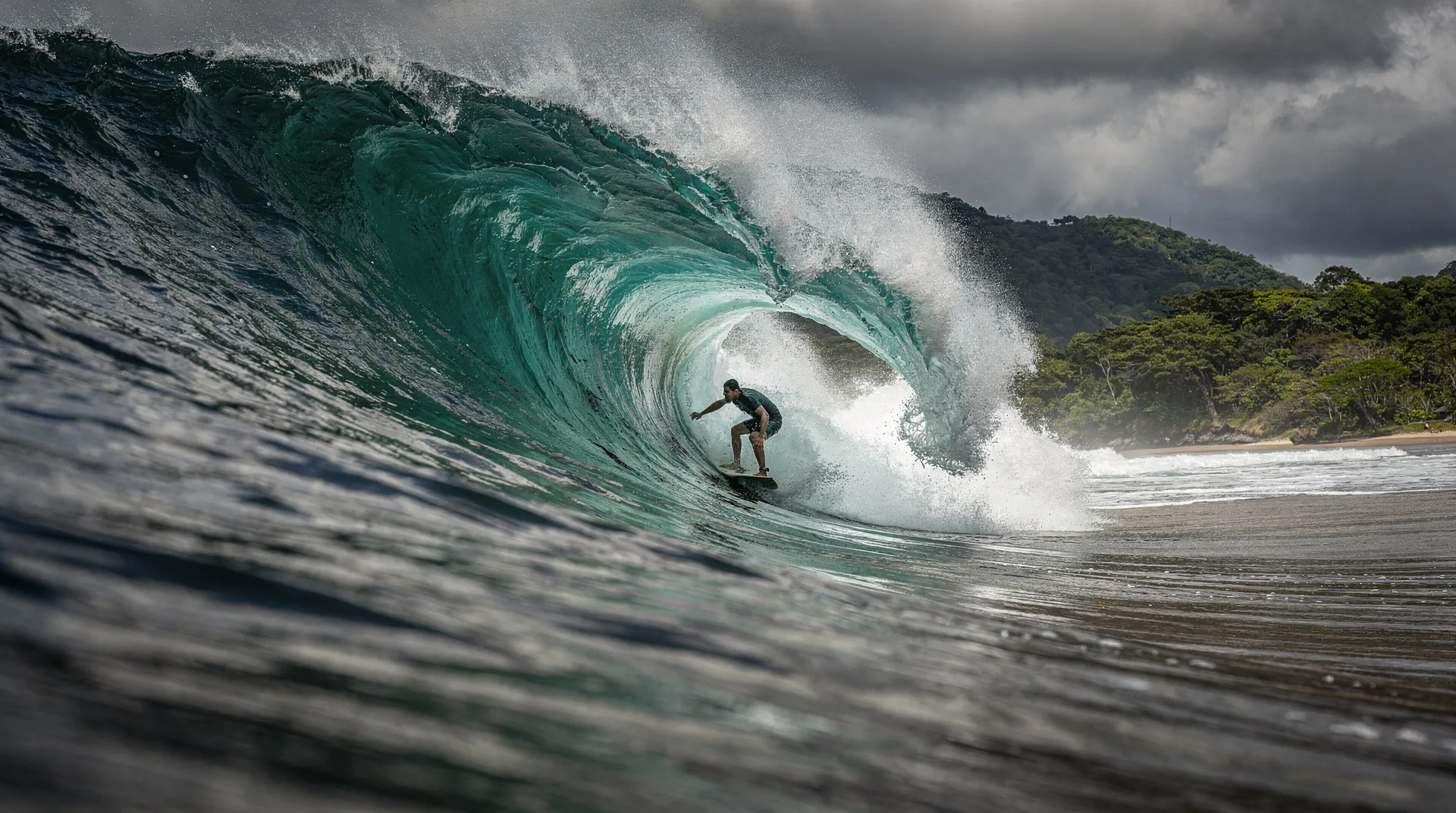 Dominical i południowy Pacyfik — surfing na wybrzeżu
