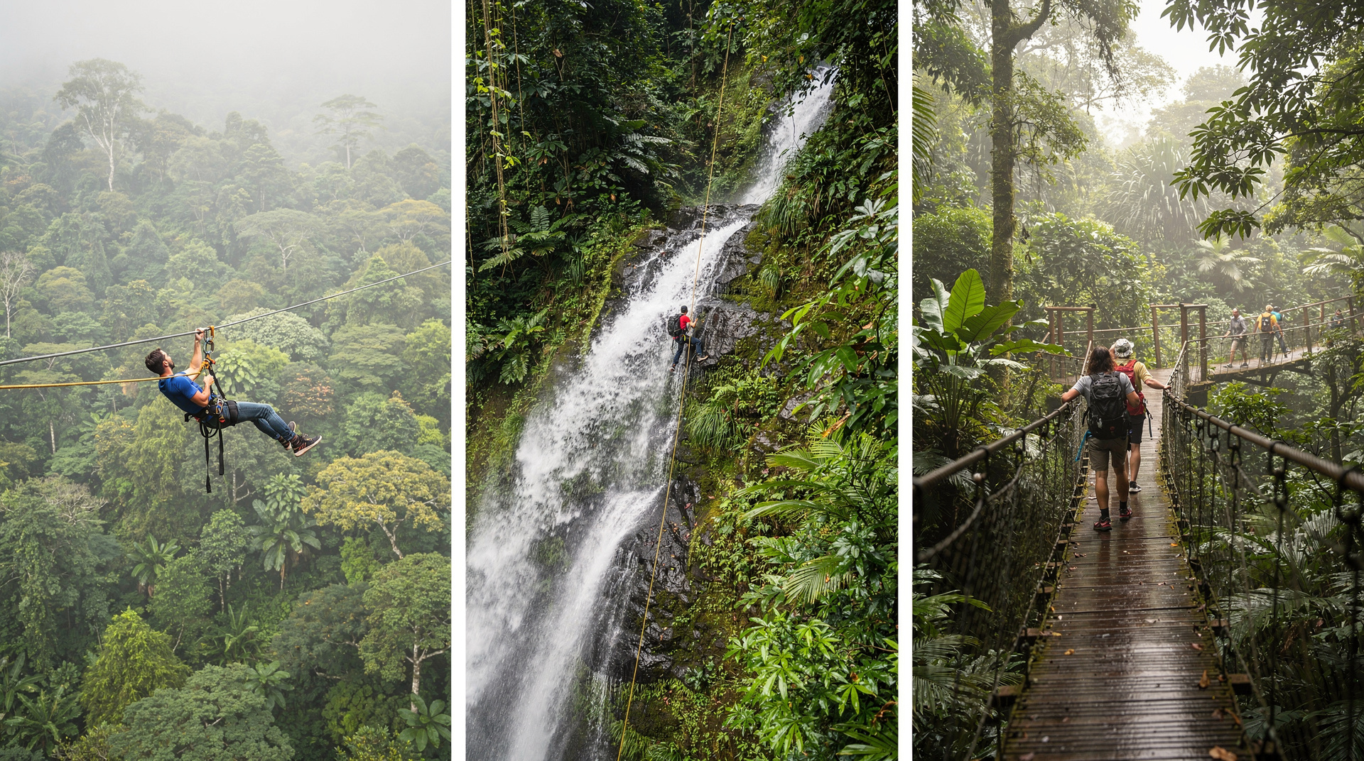 Zipline vs canyoning vs hanging bridges: which to choose in Costa Rica